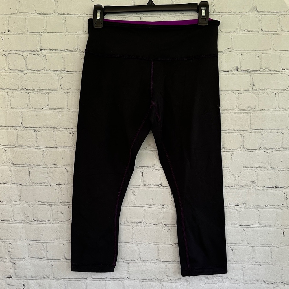 Lululemon Reversible Wunder Under Crop Active Leggings